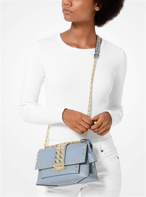 michael kors cece medium blue|Michael Kors shoulder bag.